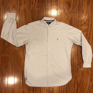 Ralph Lauren Blue Striped Oxford